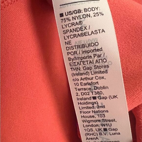 Athleta Transcend 7/8 Tight Coral Petal Pink Large NWOT - Picture 9 of 10
